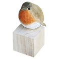 thumbnail image 1 of Adornos de pájaros de madera tallada, pintados en tilo, decorativos, para interiores y exteriores, manualidades, regalos navideños., 1 of 11