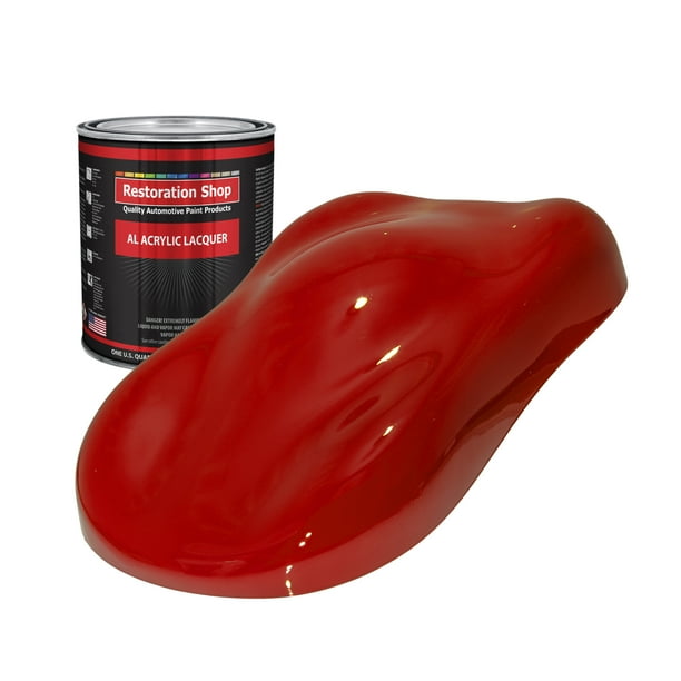 Restoration Shop Torch Red Acrylic Lacquer Auto Paint Quart Paint