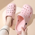 thumbnail image 2 of Zuecos de mujer, sandalias de verano para mujer, chanclas de casa con parte inferior gruesa, cuñas secas suaves de EVA, zapatos de plataforma para jardín, sandalias de playa, Zapatillas de casa, 2 of 5
