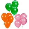 "The Elixir Party 12"" Round Latex Balloons Bulk Party Supplies, Pack of 300, Assorted 3 Colors (Dark Green, Orange, Pink)"