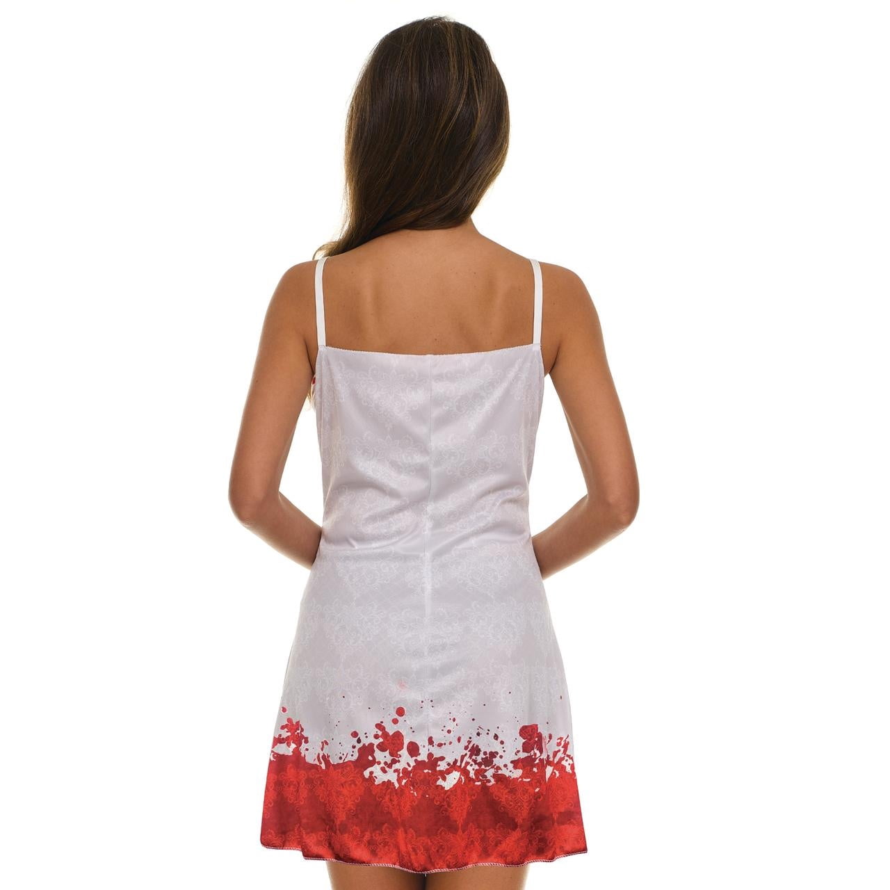 Scary Bloody Dress Costume Accessory for Adults, White and Red, L/XL, Halloween by Way To Celebrate