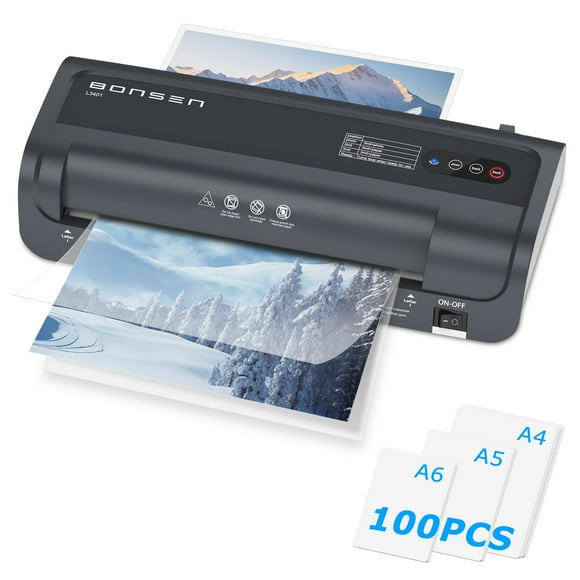 Laminadora térmica BONSEN A4 4 en 1 con tecnología Never Jam