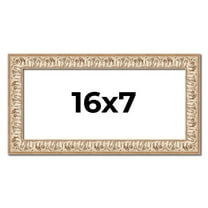 16x7 Frame White Real Wood Picture Frame Width 1.5 inches | Interior Frame Depth 0.5 inches |