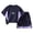 Dark Blue, variant on Wxirdiow Girls Active Wear Sets Boys 2 Piece Baseball Jersey Set Kid's Short Sleeve Pullover Tee and Athletic Shorts Outfits Grey Size,9-10 Years