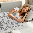 thumbnail image 3 of PiccoCasa Fleece Soft Throw Blanket Dual Sided Blanket, 60"x80" Grey, 3 of 6