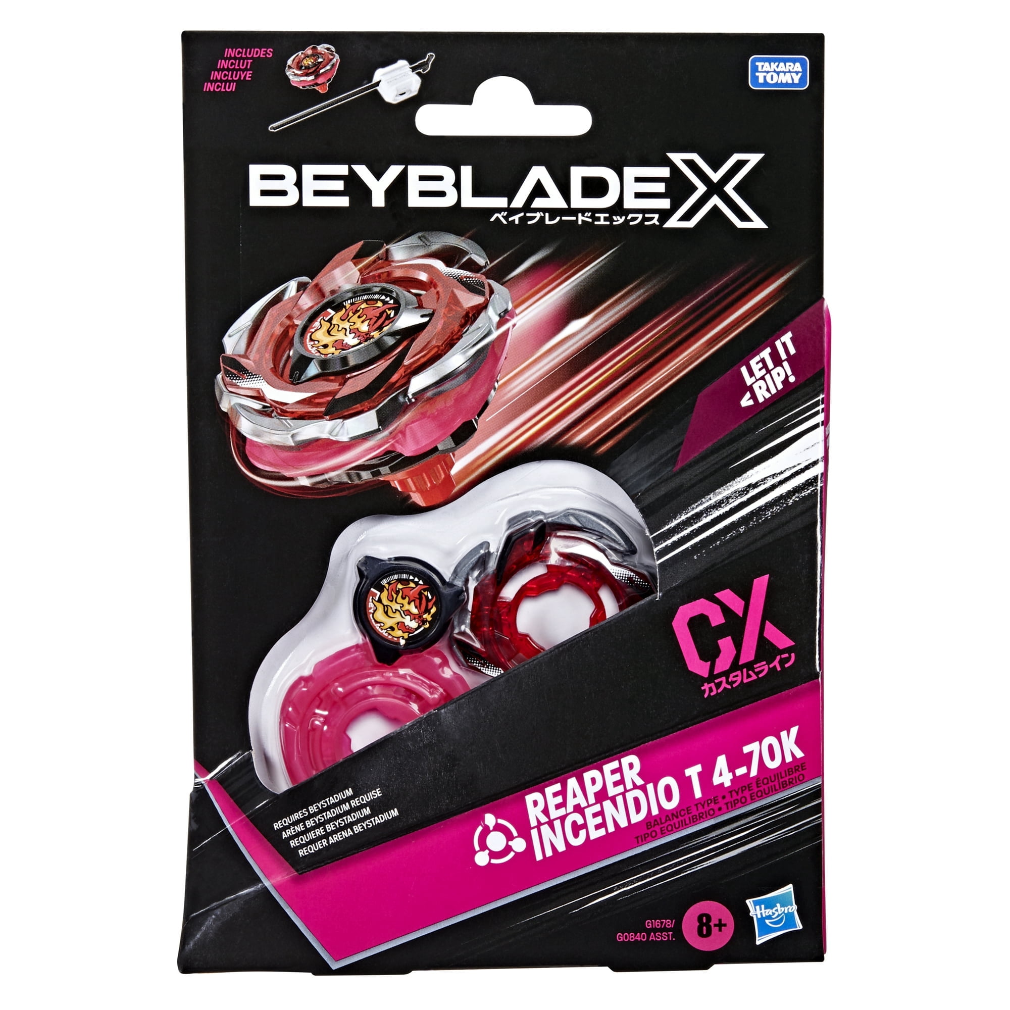 2つ BEYBLADE X REAPER INCENDIO T 4-70K ③ Beyblade X Reaper Incendio T 4-70K CX Starter Pack Set with