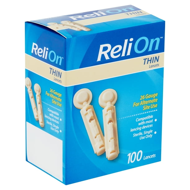 ReliOn Thin Lancets, 100 count