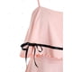 thumbnail image 3 of Más el tamaño del Bowknot del volante superposición túnica del Cami Rosegal Camisetas sin mangas de talla grande, 3 of 5