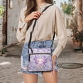 thumbnail image 5 of ZUXONGSY Axolotl Daisy Flower Print Lightweight Crossbody Bags for Women Multipurpose Multiple Pockets Bag Satchel Casual Travel Purse with Adjustable Strap for Shopping Working, 5 of 7