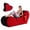 Black+Red, variant on Advwin 2-in-1 Convertible Yoga Chaise Lounge Chair for Adults, Foldable Yoga Couch w/ Lumbar Pillow & Dust Cover, Folds into Heart-Shaped Ottoman, for Stretching, Meditation & Relaxation, Gray