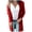 Red, variant on Lovskoo 2024 Cardigan Sweaters for Women Open Front Spring and Fall Solid Color Long Sleeved Pocket Shirt Loose Lapel Oversized Winter Outerwear Tops Coffee