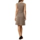 thumbnail image 3 of INSPIRE CHIC Vestido sin mangas de corte ajustado y acampanado de cuadros de Houndstooth por encima de la rodilla XL Marrón Albaricoque, 3 of 6