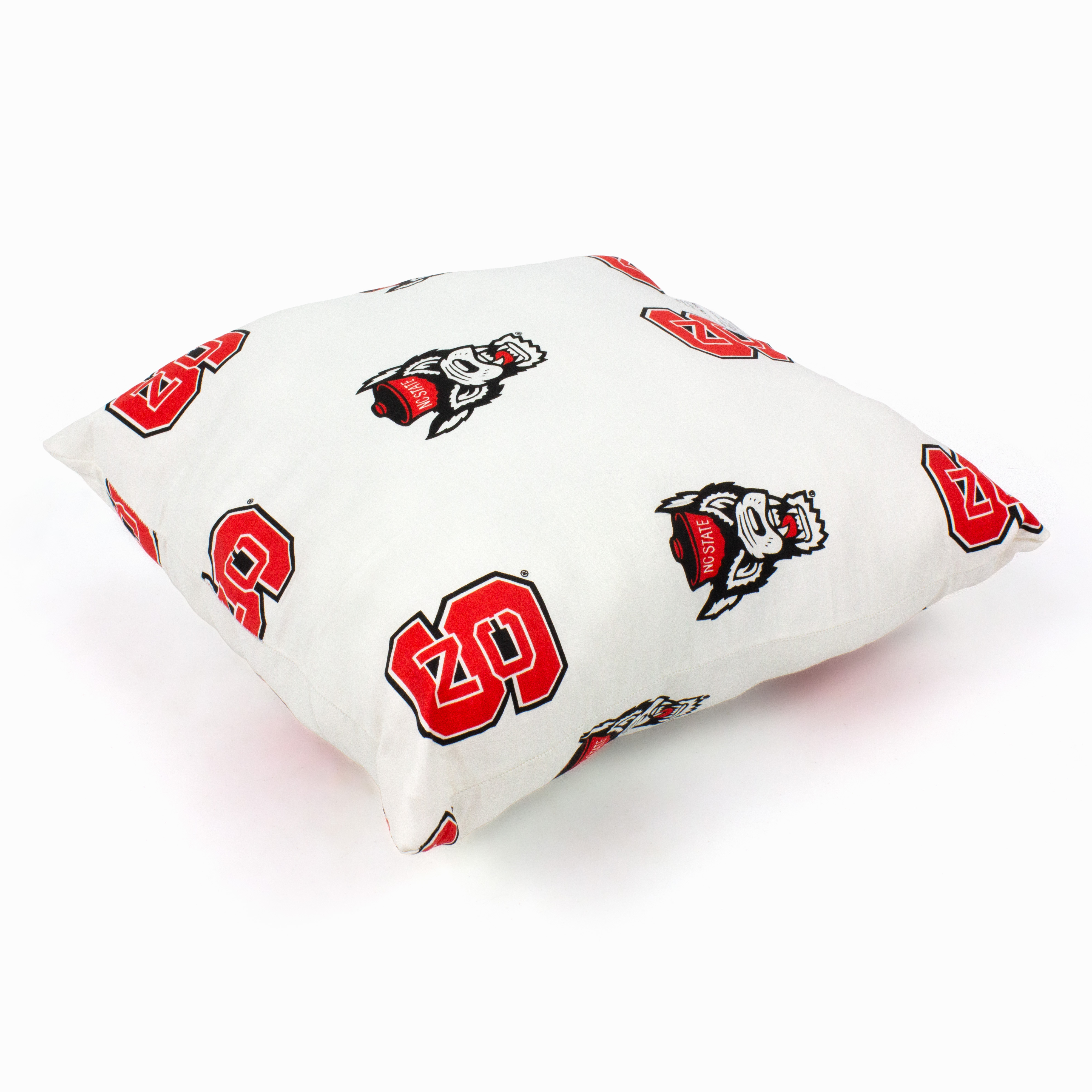 NC State Wolfpack 16" Decorative Pillow - White
