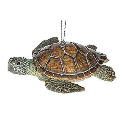 Stuffed Animal Christmas Tree Ornaments sea turtle brown shell green flippers animal ocean beach reptile christmas tree ornament ()