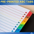 thumbnail image 4 of 1InTheOffice Alphabetical Dividers for 3 Ring Binders, A-Z Tab Binder Dividers, Customizable Table of Contents, Multicolor Tabs, 2 Sets, 4 of 8