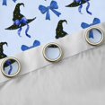 thumbnail image 4 of Manfei Halloween Witch Hat Black Out Curtains, Girly Blue Cartoon Curtains Pack of 2 (42x63 Each), Princess Bow-tie Bedroom Curtains, Curtains and Drapes Decor, 4 of 6