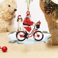 thumbnail image 4 of Fiudx Colgante de Papá Noel, Adorable Cachorro de Acrílico, Adorno Colgante para Árbol de Bicicleta, Accesorio para Oficina y Coche, Diseño de Colores Vibrantes, Ideal para Navidad y Acción de Gracia, 4 of 6