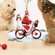 thumbnail image 4 of Xihbxyly Colgante de Papá Noel, Adorable Cachorro de Acrílico, Adorno Colgante para Árbol de Bicicleta, Accesorio para Oficina y Coche, Diseño de Colores Vibrantes, Ideal para Navidad y Acción de Gra, 4 of 6
