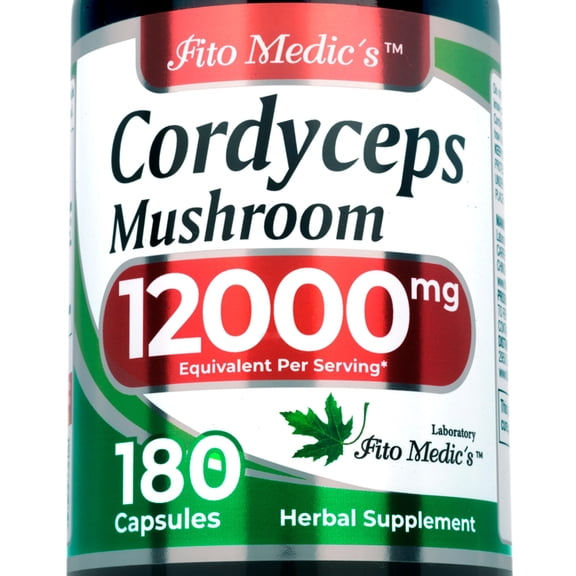 FITO MEDIC'S Lab | Cordyceps Mushroom | 180 Capsules | Cordyceps Mushroom Pills