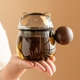 thumbnail image 3 of Taza de té de cristal Panda de 350ML con infusor y tapa, taza de infusión de vidrio de borosilicato for té floreciente, 3 of 6