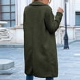 thumbnail image 6 of Uhndy Winter Jackets Coats for Women, Women Ladies Warm Jacket Winter Solid Turn Coat Down Collar Lambswoo Outerwear Christmas Gifts for Women, 6 of 6