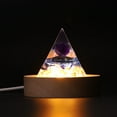 thumbnail image 4 of KGOTA Crystal Orgonite Pyramid Amethyst Healing Energy Reiki Chakra Home Office Decor, 4 of 8