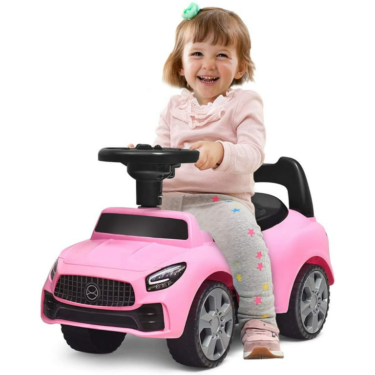 Carrito de Empuje para Ninos con Bocina y Almacenamiento Musical