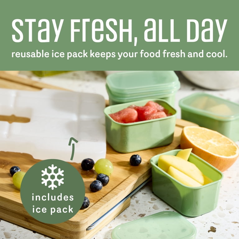 COOK WITH COLOR Snack Container with Ice Pack, Food Storage