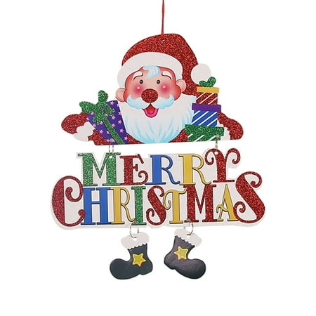 

Ikevan Christmas Doorplate Pendant Hanging Old Man Snowman Pendant Decoration A 28.5X32.5