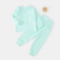 thumbnail image 2 of TOWED22 Boys Girls Pajamas Planet Cotton Toddler Kids 2 Piece Long Sleeve Pjs Fall Winter Sleepwear 3 6 9 12 18 24 Months 2 3 4 5 6 7 8 9 Years(Light Green,12-18 M), 2 of 9