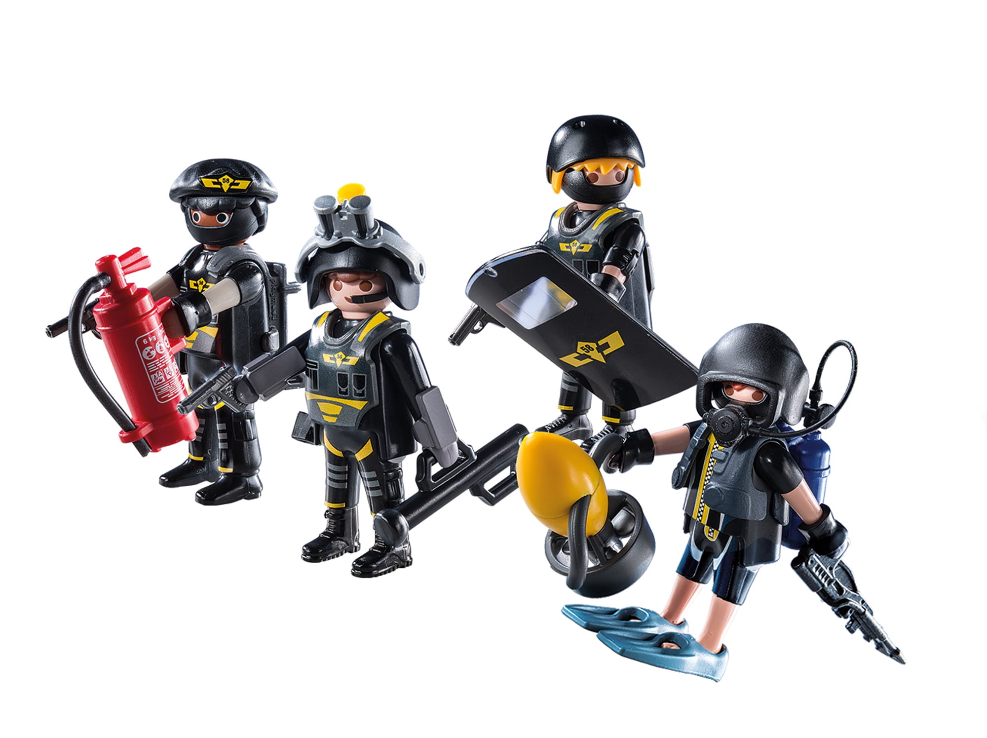 Playmobil 2x City Action Polizisten SWAT neuwertig #4 