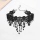thumbnail image 1 of 1 gargantilla de encaje negro Handcess con cuentas y borlas, gargantilla gótica de flores huecas, accesorios de joyería para mujeres y niñas Sincero Electrónica, 1 of 5
