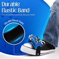 thumbnail image 5 of Foot Tambourine Percussion with Double Row Steel Jingles - Foot Shaker Musical Instrument Drum for Kids KTV Party Shoes Toy Gift Singer Vocalists Cajon & Guitar Players (Blue), 5 of 8