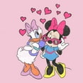 thumbnail image 2 of Girl's Mickey & Friends Minnie Mouse and Daisy Duck Hearts  Graphic Tee Light Pink X Large, 2 of 4