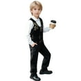 thumbnail image 3 of MEZZALL Boys Suit Set Formal Vest Outfits Embroidered Kids Toddler Birthday Party Piano Performance Wedding Guest Attire For 3 16 Old Birthday Cartoon Clothing, 3 of 9