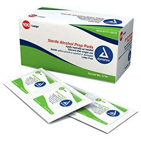 Dynarex Alcohol Prep Pad Large CS/1000