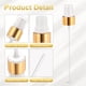thumbnail image 3 of 12 Pcs Dorado Blanco Parte Superior de Spray, 24/410 Sprayer de Niebla Fina Reutilizable Bomba de Botella de Spray de Plástico, 3 of 6