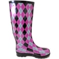 thumbnail image 3 of Women's Rain Boots Waterpoof Rubber Mid Calf Colors Wellie Snow Rainboot, 3 of 4