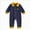 A60-Blue, variant on Baby Girl Clothes Long Sleeve Button Down Sleeper Romper Cute Fall Lapel Sleepwear Nightwear