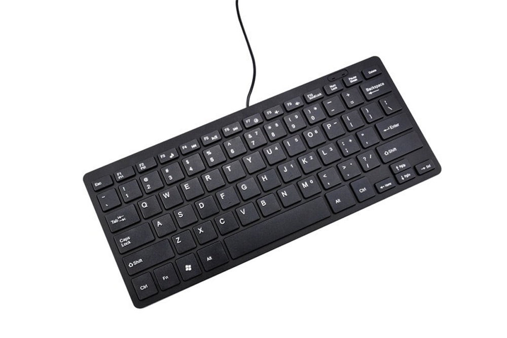 BHGFCGYUH Super Slim Portable USB 2.0 Mini Multimedia Wired Keyboard 78 Keys for Notebook PC mekanik klavye Convenient USB Wired Keyboard