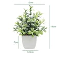 thumbnail image 3 of 1Pack Mini Artificial Plastic Potted Fake Plants for Home Decor, Indoor Small Faux Topiaries for Room, Office Desk, Bathroom Greenery Decoration, Perfect for Home Decorative Gift, 3 of 9