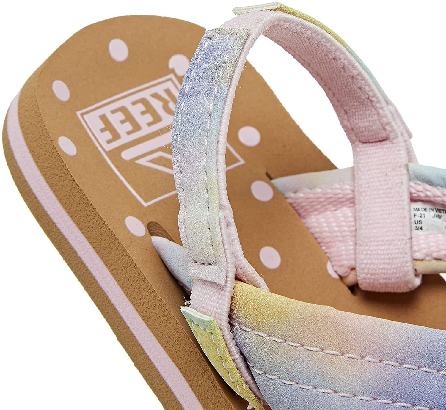 AHI Girls Sandals  Flip Flops for Girls Big Kid 8-12 Years 6-7 Big Kid Watercolor