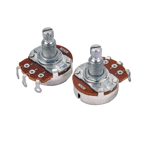 Potes de Potenciómetro de Instrumentos 2x para Guitarra Eléctrica / Bajo,