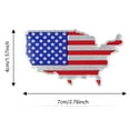 thumbnail image 2 of USA Car Decal Patriotic Sticker, Metal Flag Map Design, Black , Exterior Auto Accessory for Cars/Trucks/SUVs, 2 of 4
