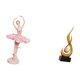 thumbnail image 5 of Escultura de niña bailarina de resina y estatua abstracta de fuego, figura de arte moderno, adorno de escritorio único para decoración de oficina y sa, 5 of 8