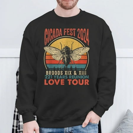 Cicada Brood Xiii Xix 2024 221 Years Reunion Love Tour Sweatshirt