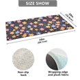 thumbnail image 3 of Haosy Cartoon Flowers and Dots Bathroom Rugs Non Slip Absorbent Soft Plush Quick Dry Bath Mat, 39"x20", 3 of 8