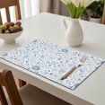 thumbnail image 6 of Placemat, Pioneer Flower Floral Print Pattern Place Mats Table Mat Set Of 2, PVC Washable Placemats for Party Kitchen Dining Decoration, 18x12 Inch, Fade Resistant, 6 of 6