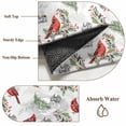 thumbnail image 6 of Small Round Rug 3Ft Washable Non-Slip, Cardinal Bird Circle Area Rugs for Living Room Bedroom, Berry Holly Branches Winter Plants Indoor Floor Mats Carpet Runner for Home Decor, 6 of 8