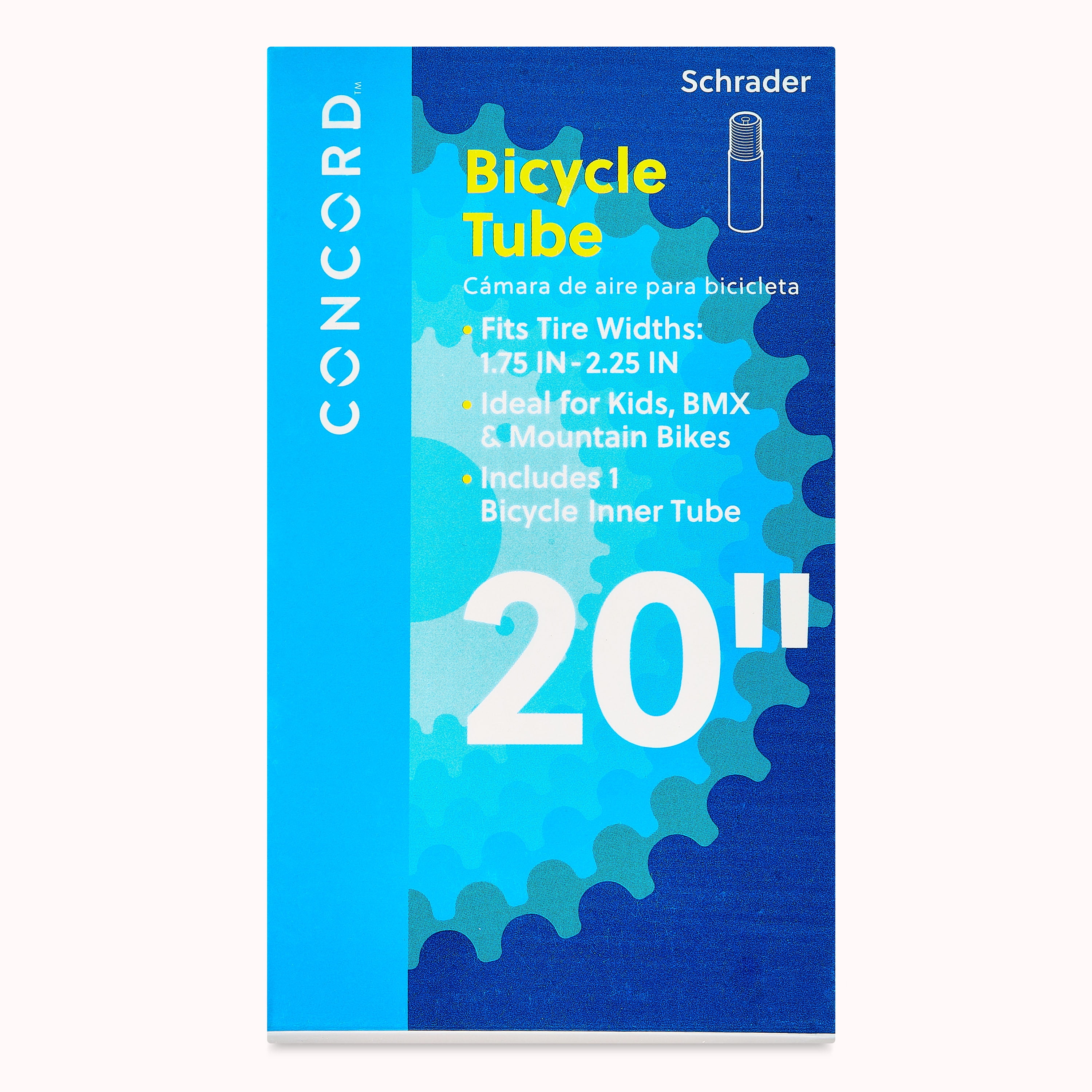 Concord Replacement Bicycle Inner Tube, 20"